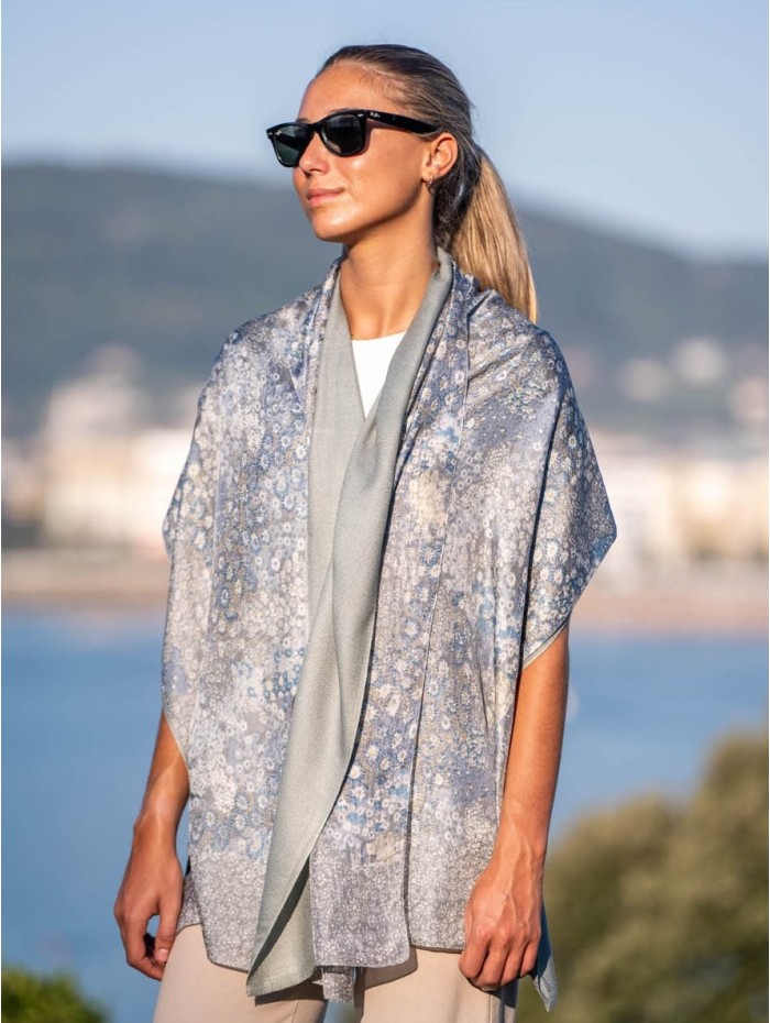 Double silk foulard ATU313CD