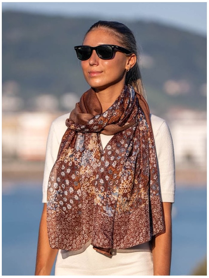 Foulard double en soie ATU313CD