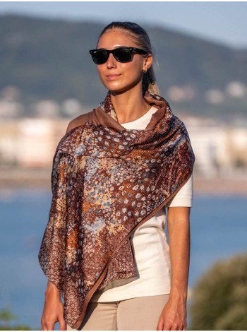 Double silk foulard ATU313CD