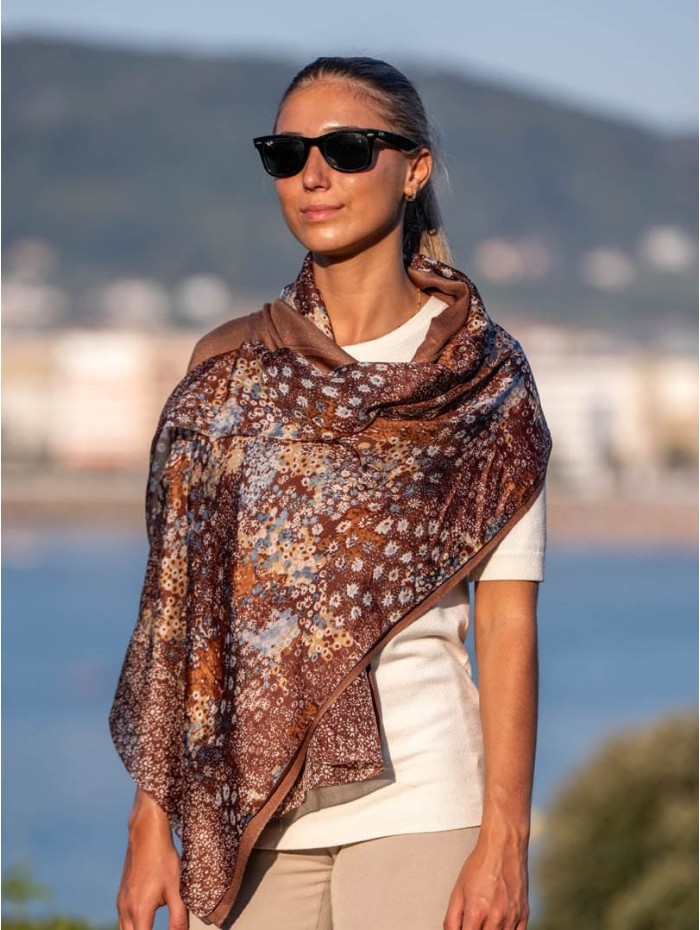 Double silk foulard ATU313CD