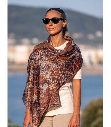 Double silk foulard ATU313CD