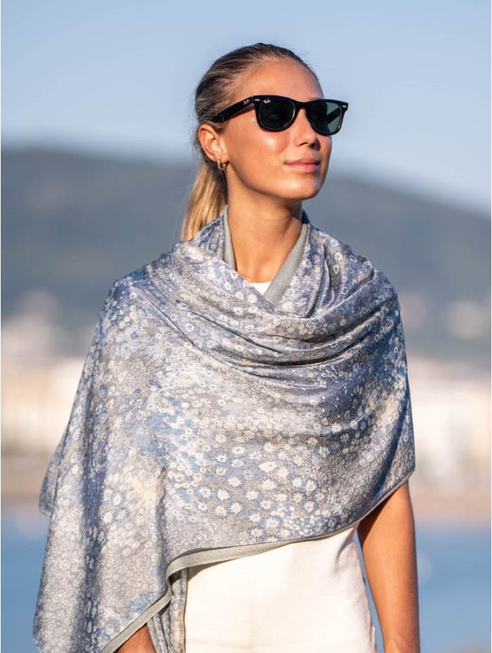 Double silk foulard ATU313CD