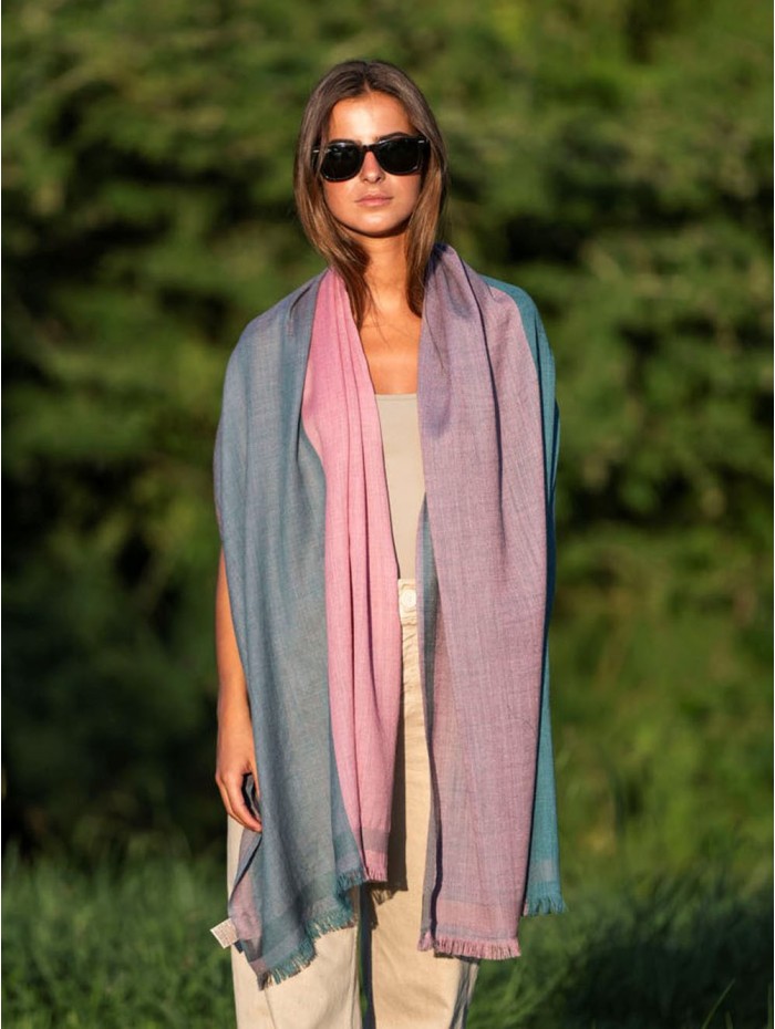 Wool and silk scarf ASW37F