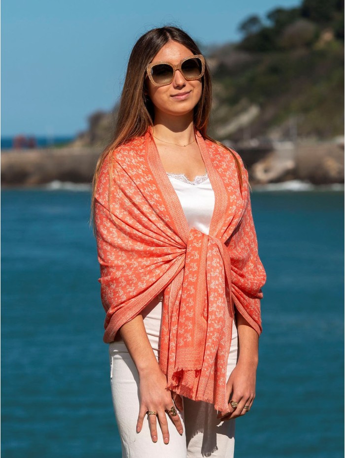 Wool and silk scarf ASW07F