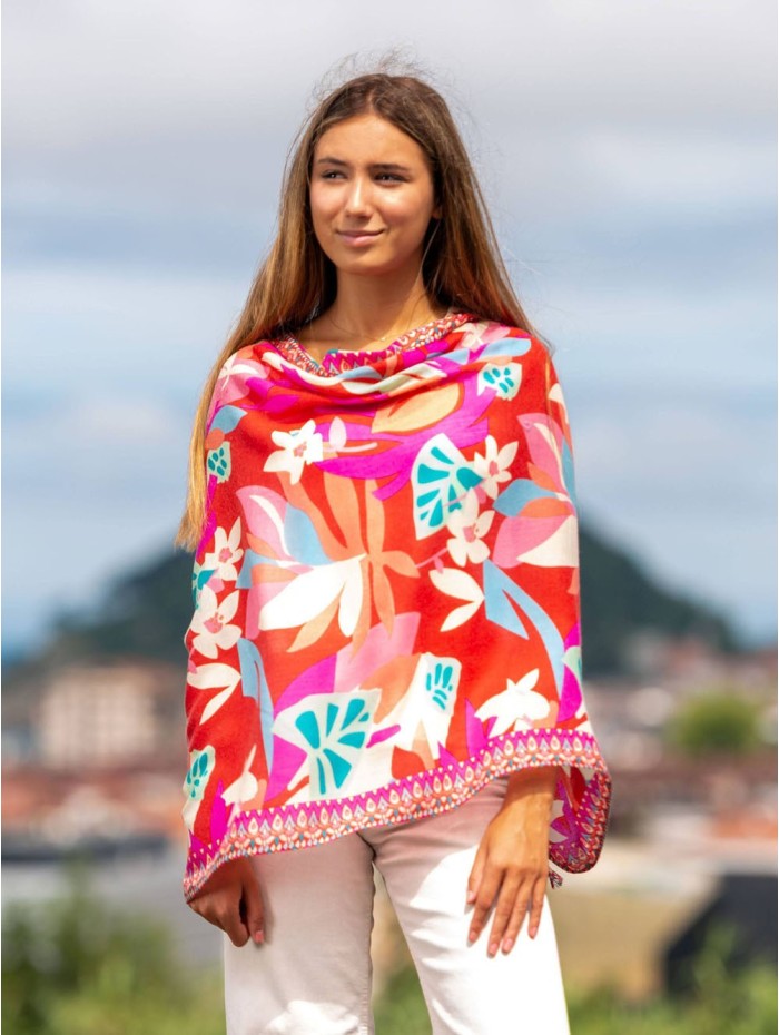 Wool and silk scarf ASW35F