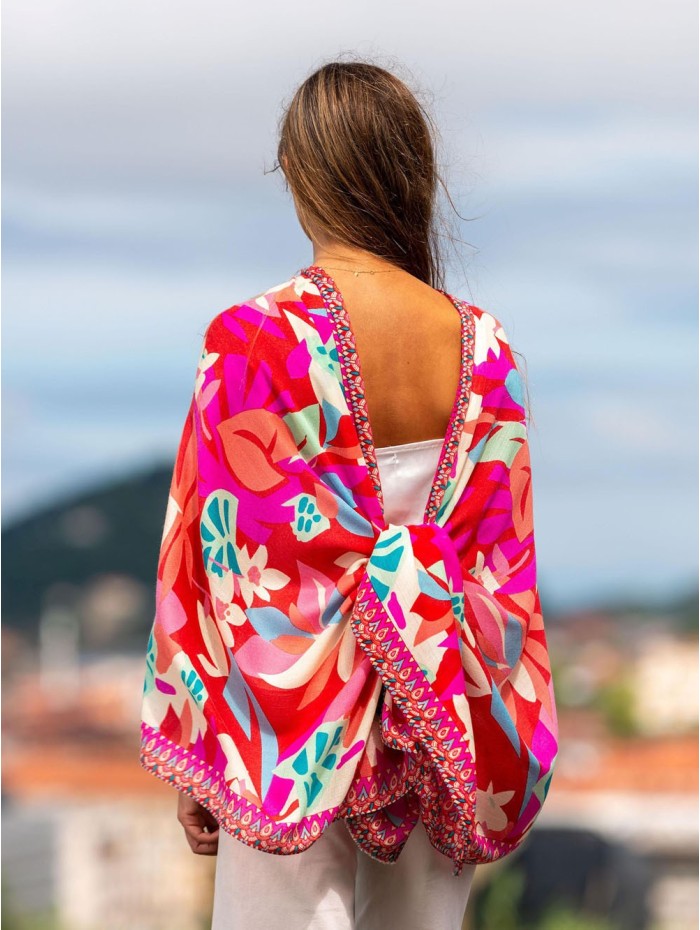 Wool and silk scarf ASW35F