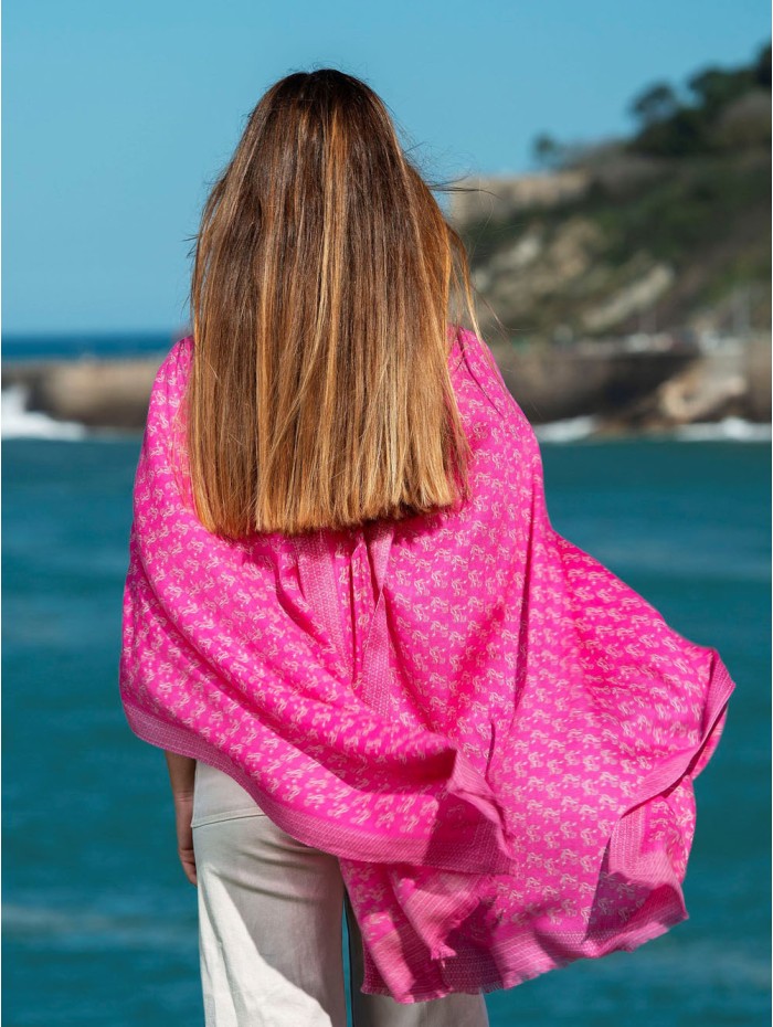 Wool and silk scarf ASW07F