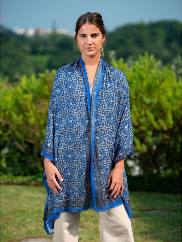 Wool and silk scarf ASW28F