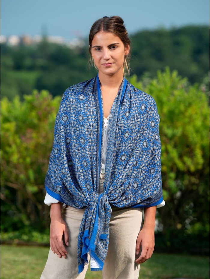 Wool and silk scarf ASW28F