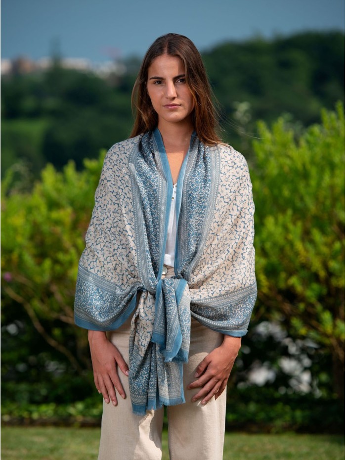 Wool and silk scarf ASW27F