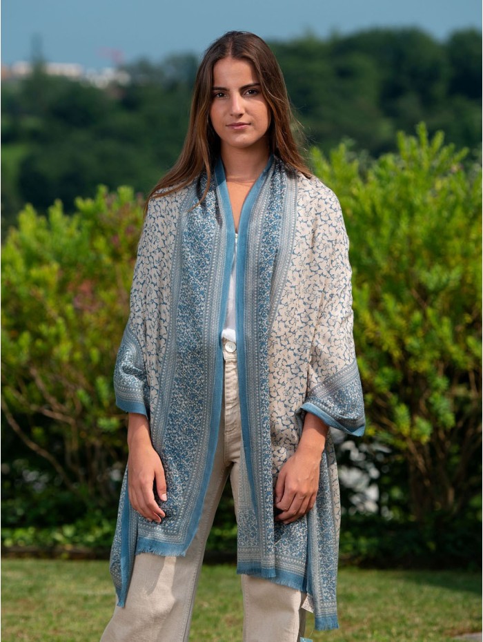 Wool and silk scarf ASW27F