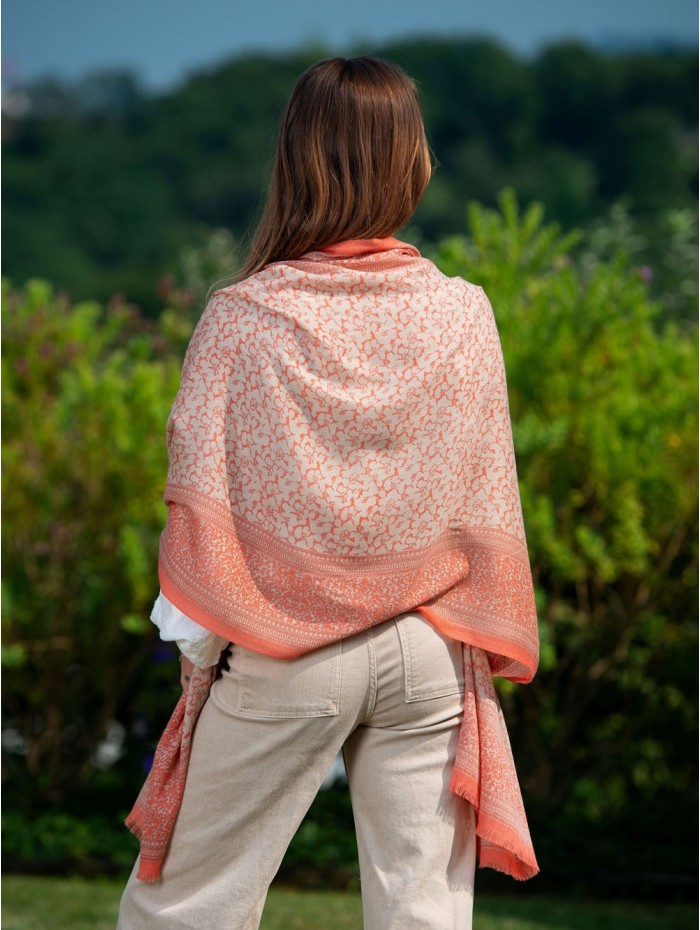 Wool and silk scarf ASW27F