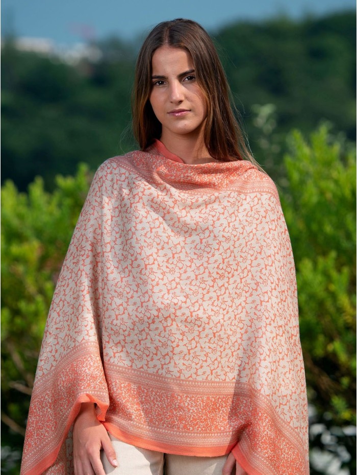 Wool and silk scarf ASW27F