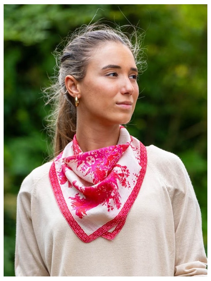 Small square silk scarves ASK274P