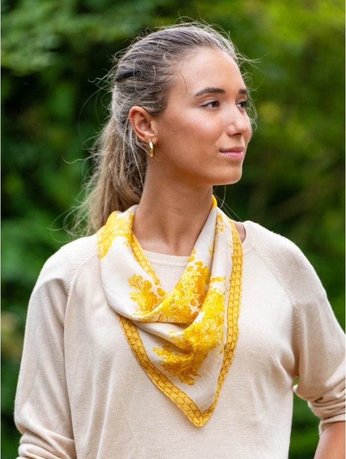 Small square silk scarves ASK274P