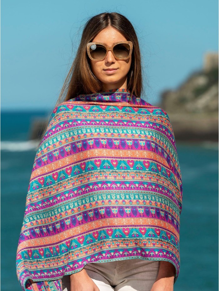 Wool and silk scarf ASW12F