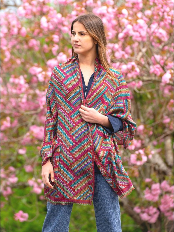 Wool and silk scarf ASW04F