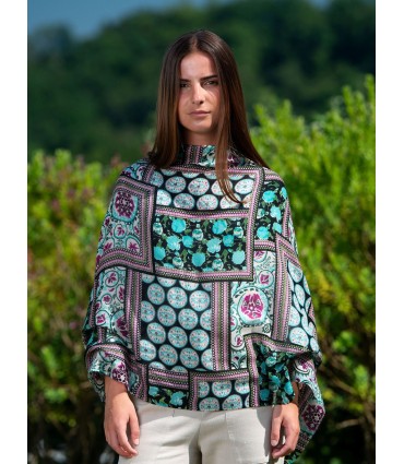 Wool and silk scarf CHE11W