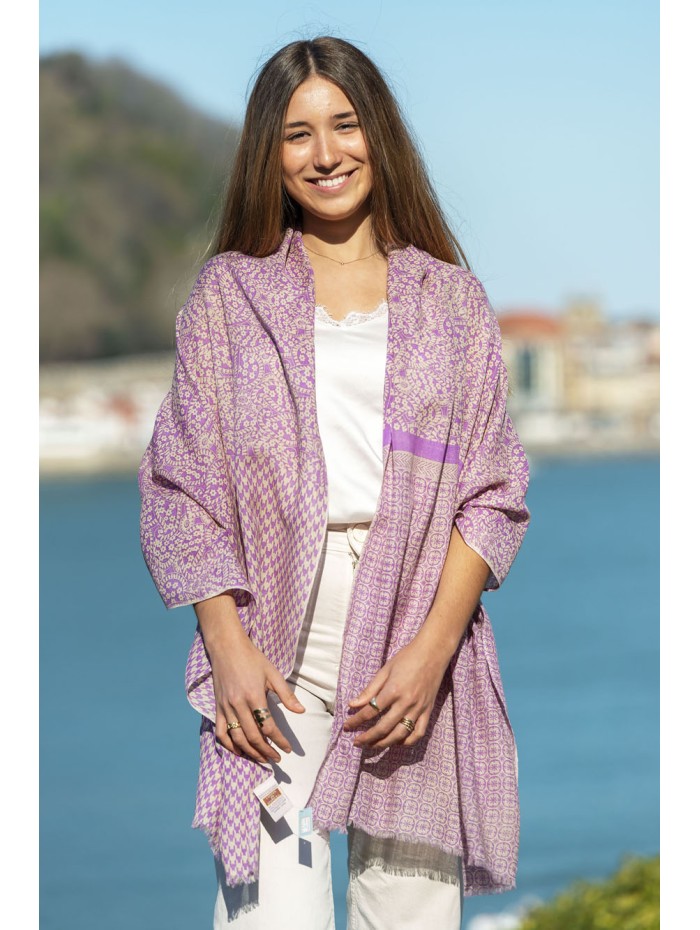 Wool and silk scarf CHE14W