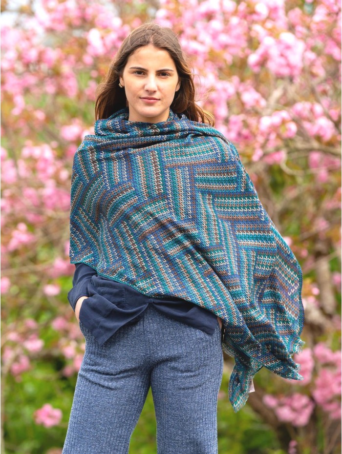 Wool and silk scarf ASW04F