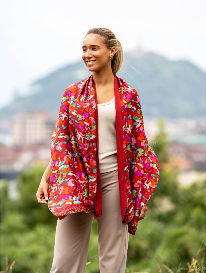 Foulard double en soie ASK273CDB