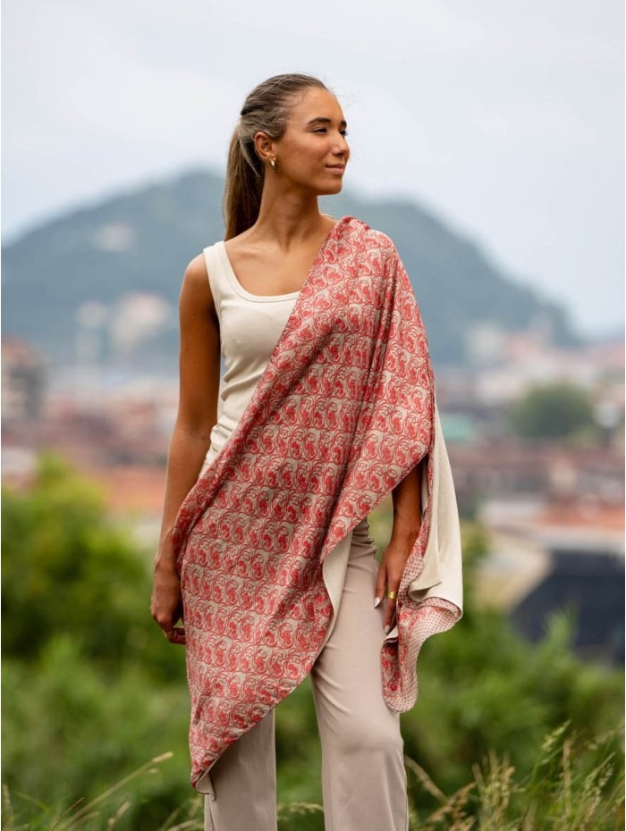 Double silk foulard ASK259CDB