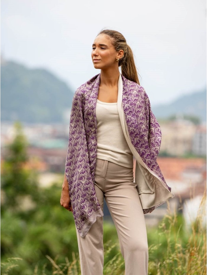 Double silk foulard ASK259CDB