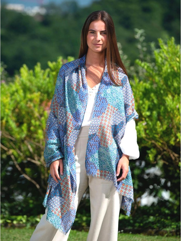 Wool and silk scarf CHE13W