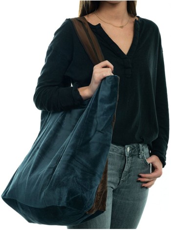 Sac en velours avec 2 couleurs CDT254B1