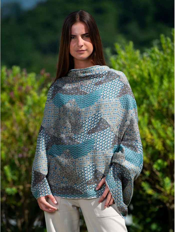 Wool and silk scarf CHE13W