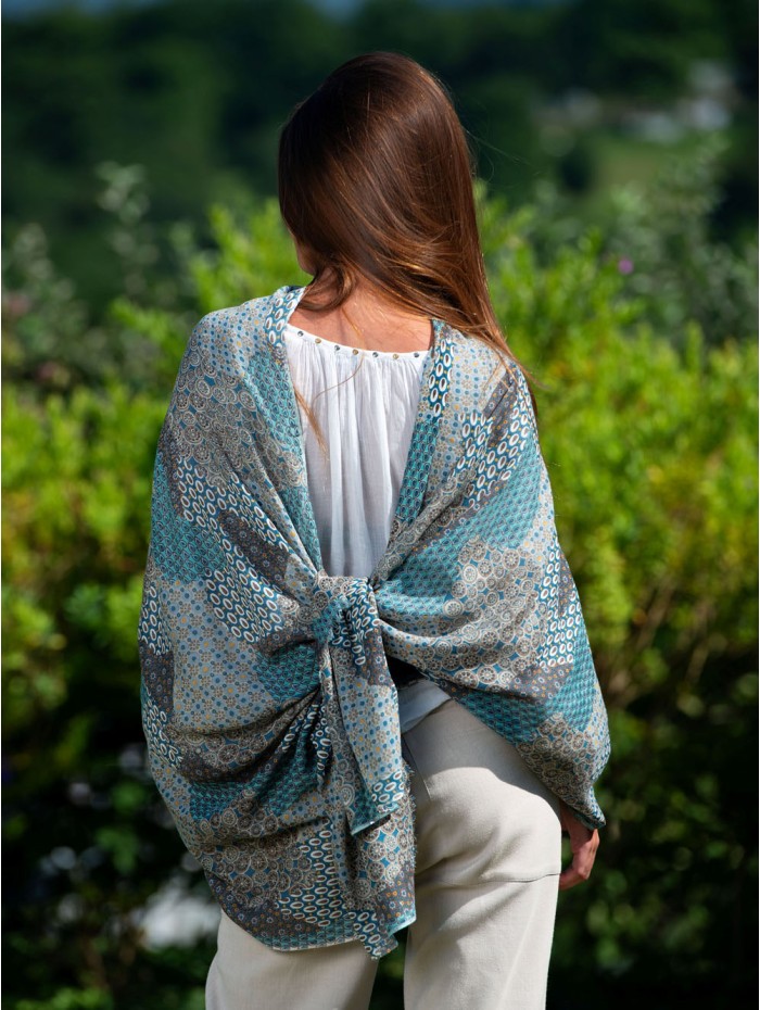 Wool and silk scarf CHE13W