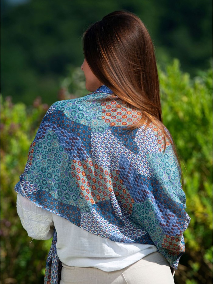 Wool and silk scarf CHE13W