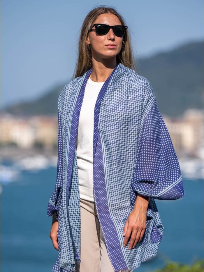 Wool and silk scarf CHE05W