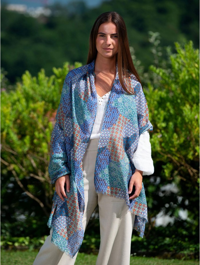 Wool and silk scarf CHE13W