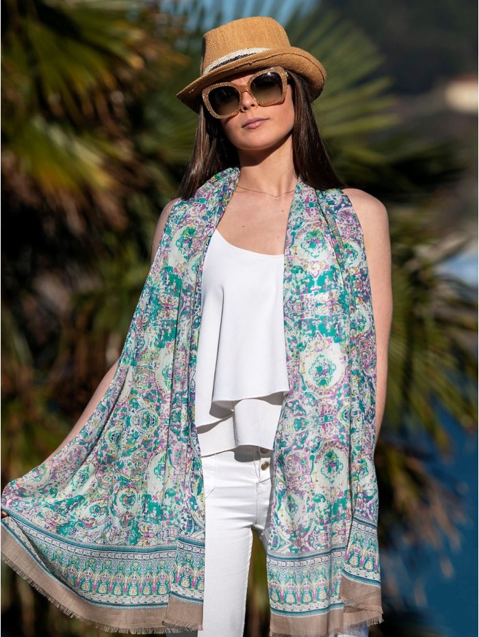 Foulard en coton CHE42F