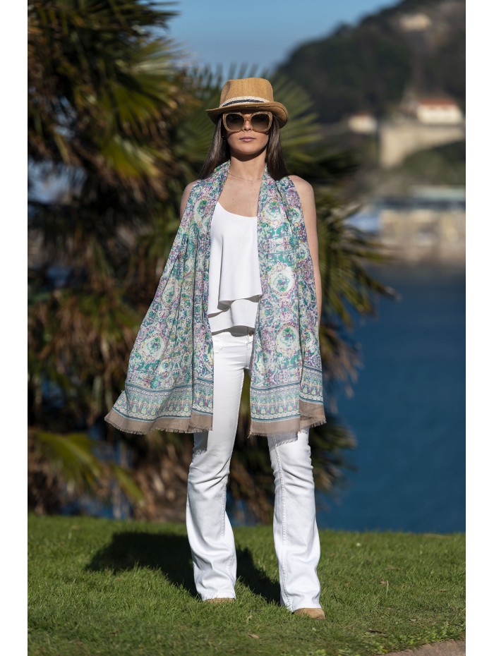 Foulard en coton CHE42F