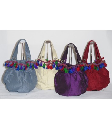 Plain fringed bag CDT169BF
