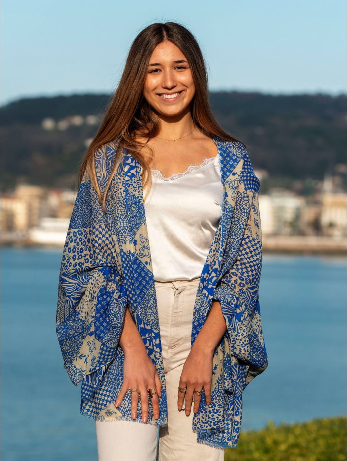 Wool and silk scarf CHE12W