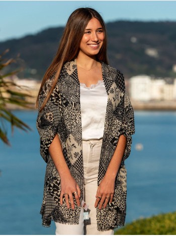 Bufanda de lana con seda CHE12W