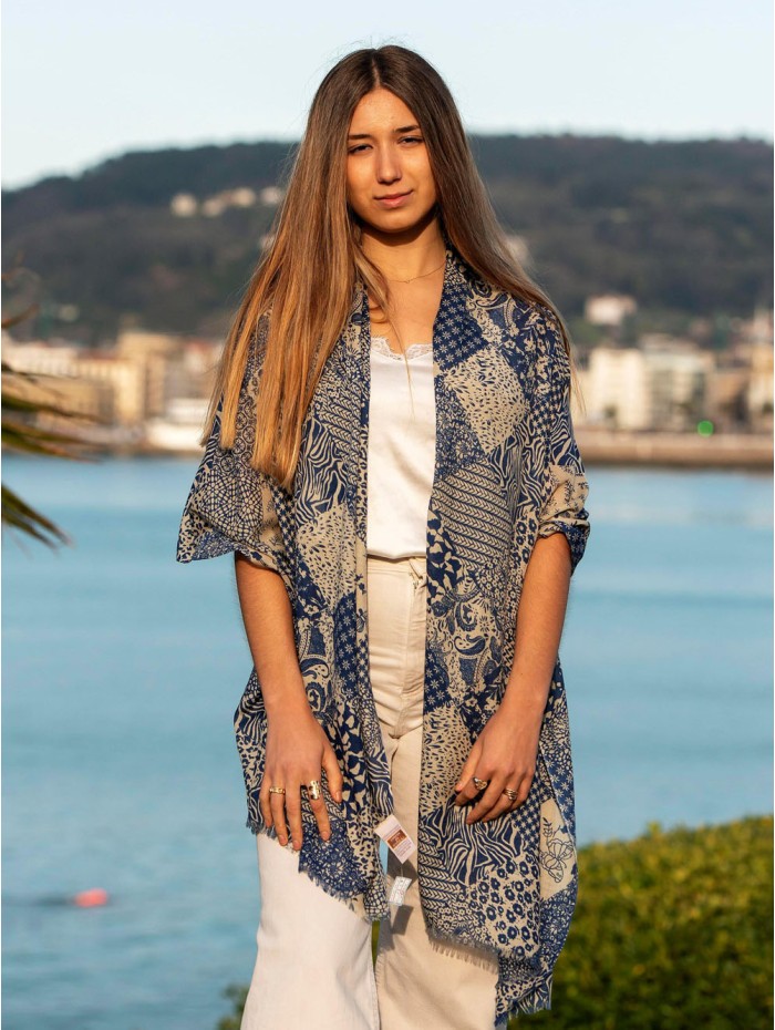 Wool and silk scarf CHE12W