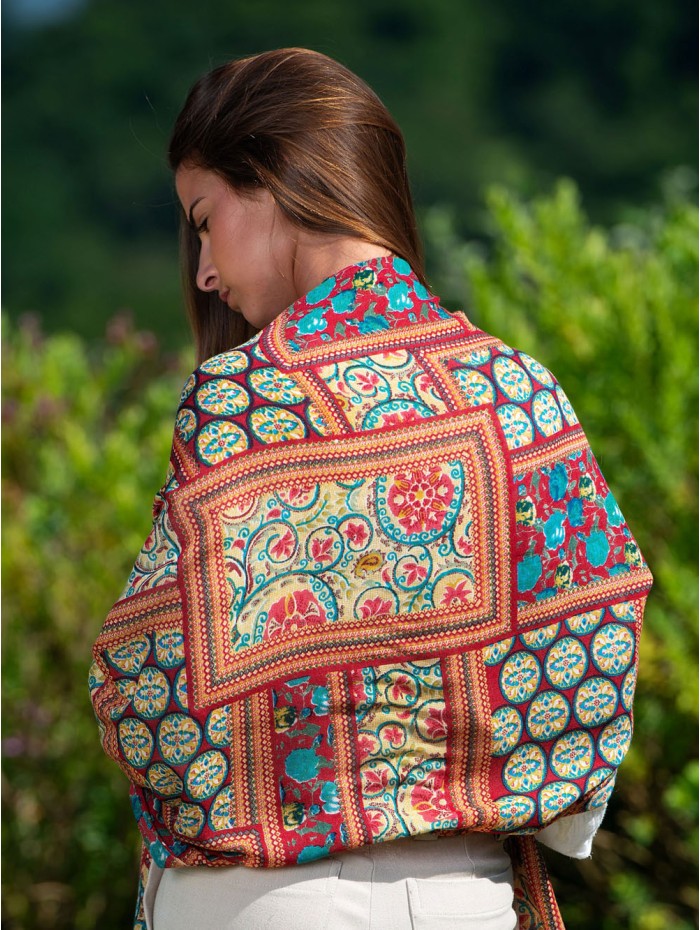 Wool and silk scarf CHE11W