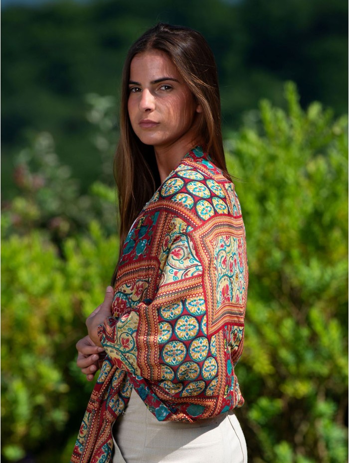 Wool and silk scarf CHE11W