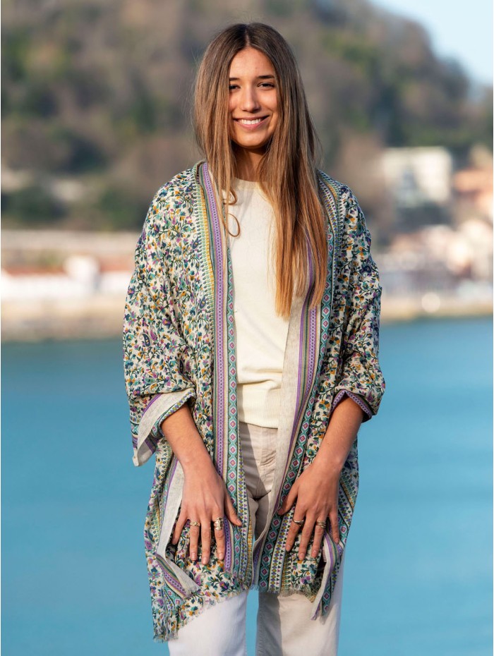 Wool and silk scarf CHE10W