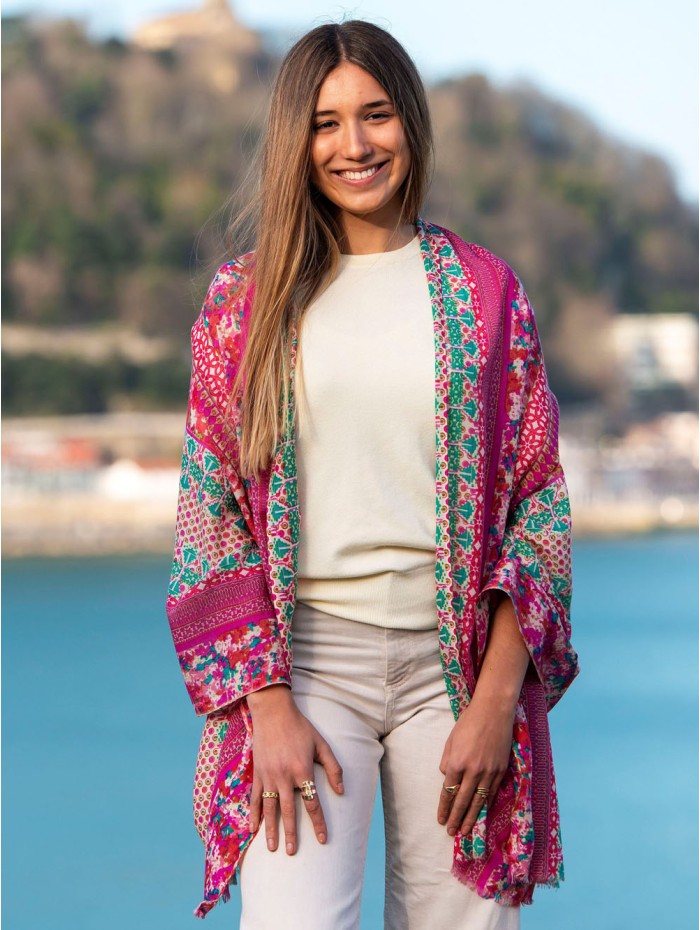 Wool and silk scarf CHE08W