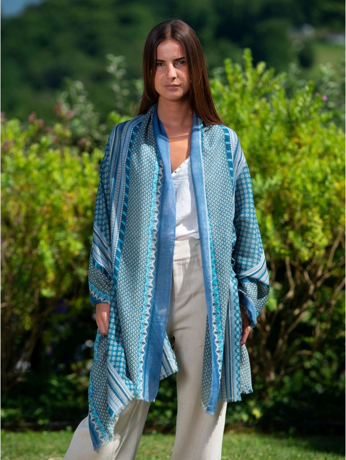 Wool and silk scarf CHE06W