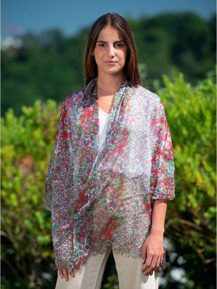 Bufanda de lana con seda ATU280W