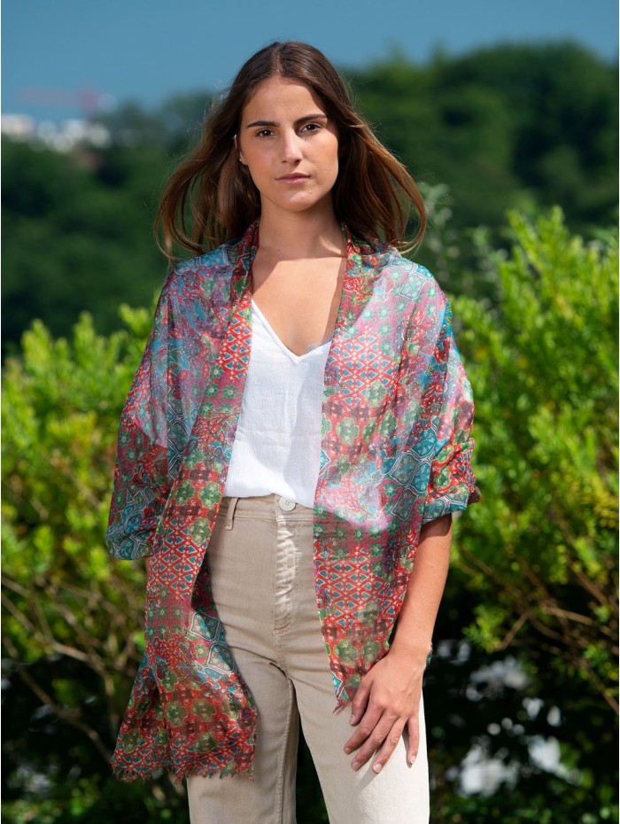 Wool and silk scarf ATU279W