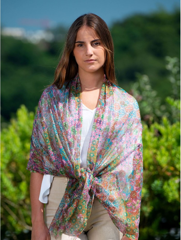 Wool and silk scarf ATU279W