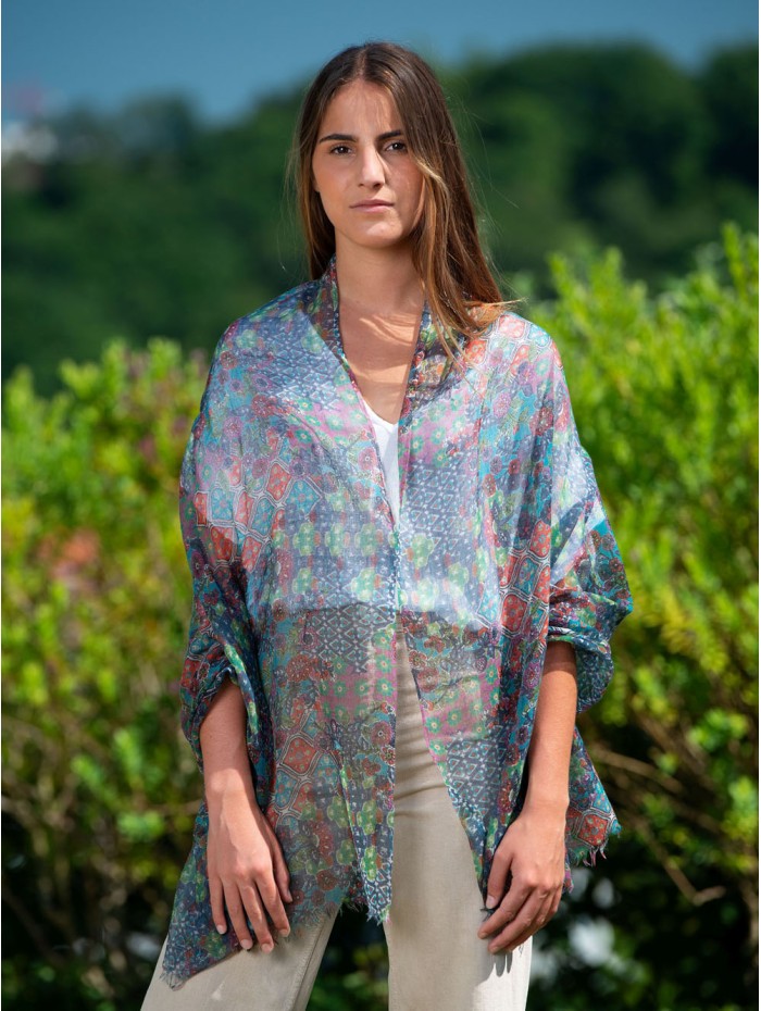 Wool and silk scarf ATU279W