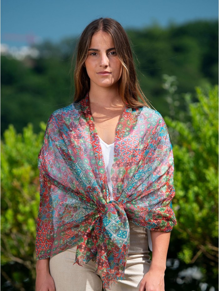 Wool and silk scarf ATU279W